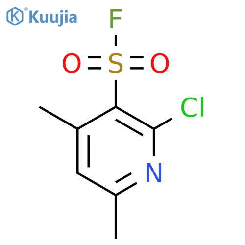 2-chloro-4,6-dimethylpyridine-3-sulfonyl fluoride structure