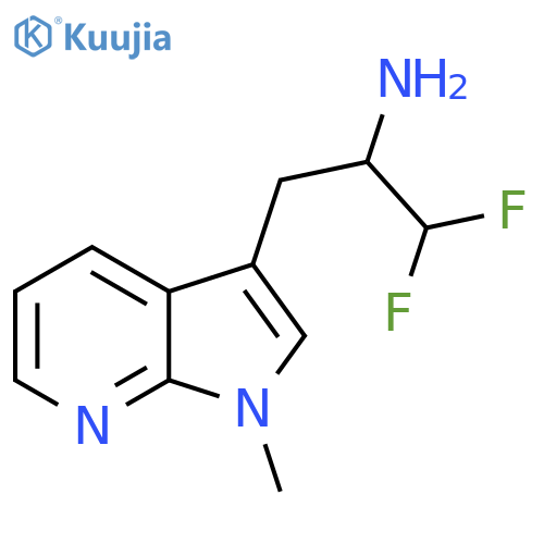 1,1-difluoro-3-{1-methyl-1H-pyrrolo2,3-bpyridin-3-yl}propan-2-amine structure