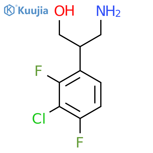 3-amino-2-(3-chloro-2,4-difluorophenyl)propan-1-ol structure
