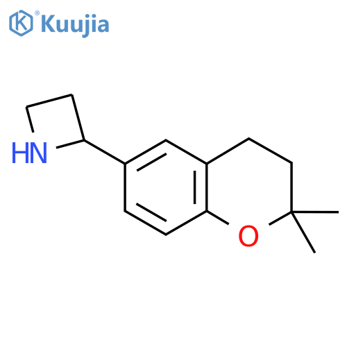 2-(2,2-dimethyl-3,4-dihydro-2H-1-benzopyran-6-yl)azetidine structure