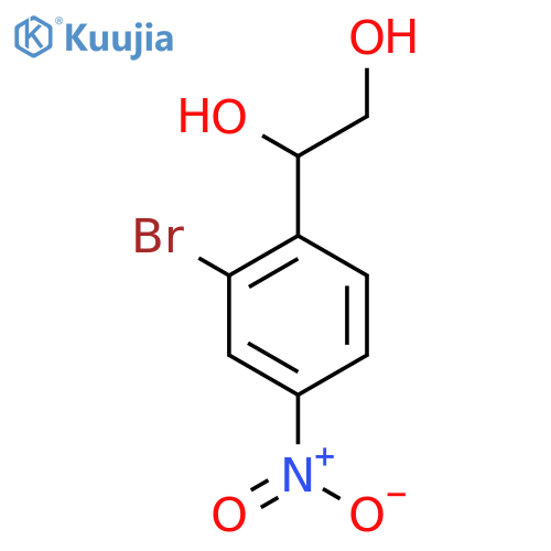 1-(2-bromo-4-nitrophenyl)ethane-1,2-diol structure