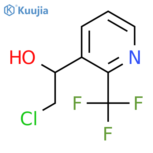 2-chloro-1-2-(trifluoromethyl)pyridin-3-ylethan-1-ol structure