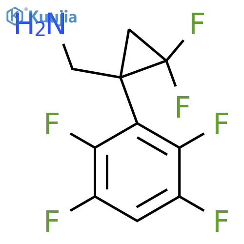 2,2-difluoro-1-(2,3,5,6-tetrafluorophenyl)cyclopropylmethanamine structure