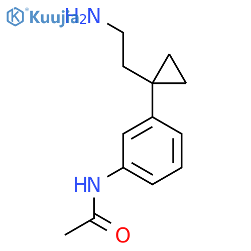 N-{3-1-(2-aminoethyl)cyclopropylphenyl}acetamide structure