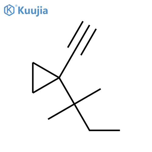 1-ethynyl-1-(2-methylbutan-2-yl)cyclopropane structure