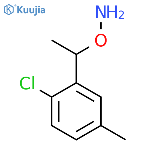O-1-(2-chloro-5-methylphenyl)ethylhydroxylamine structure
