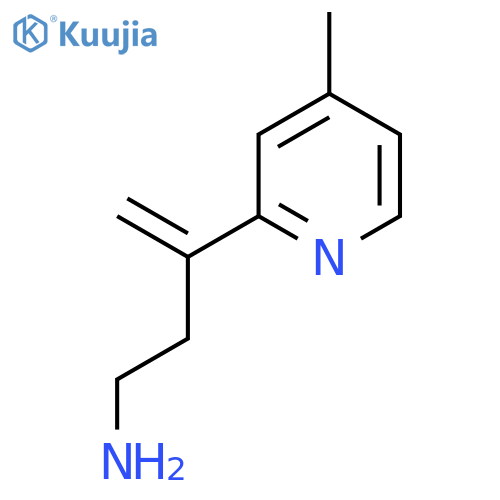 3-(4-methylpyridin-2-yl)but-3-en-1-amine structure