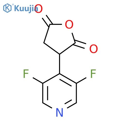 3-(3,5-difluoropyridin-4-yl)oxolane-2,5-dione structure