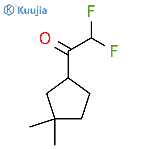 1-(3,3-Dimethylcyclopentyl)-2,2-difluoroethan-1-one structure