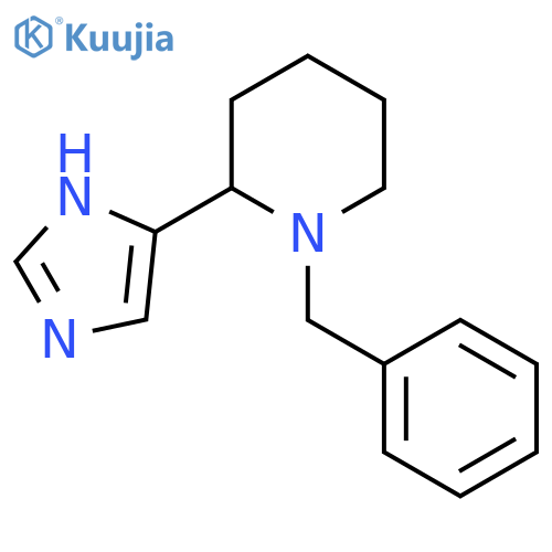 1-benzyl-2-(1H-imidazol-4-yl)piperidine structure