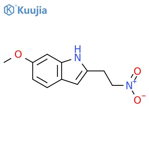 6-methoxy-2-(2-nitroethyl)-1H-indole structure