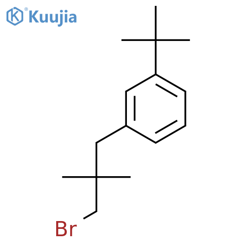 1-(3-bromo-2,2-dimethylpropyl)-3-tert-butylbenzene structure