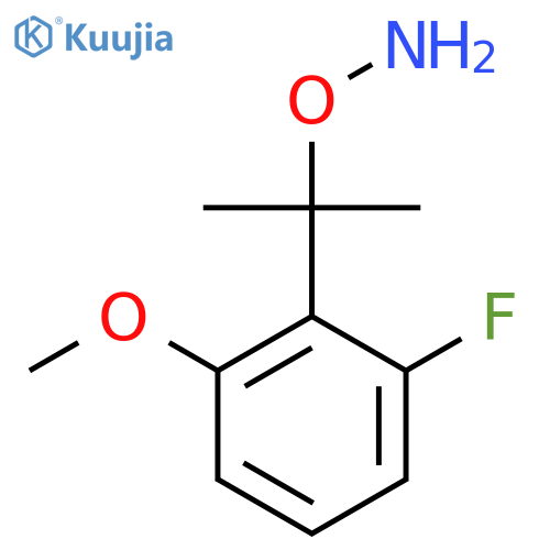 O-2-(2-fluoro-6-methoxyphenyl)propan-2-ylhydroxylamine structure