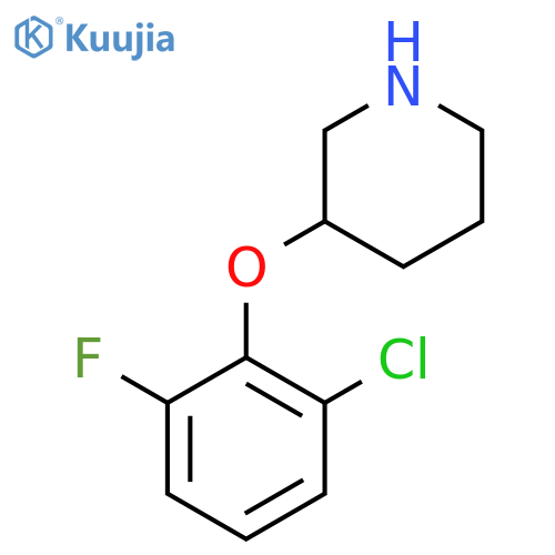 3-(2-chloro-6-fluorophenoxy)piperidine structure