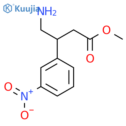 methyl 4-amino-3-(3-nitrophenyl)butanoate structure
