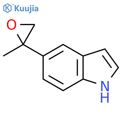 5-(2-methyloxiran-2-yl)-1H-indole structure