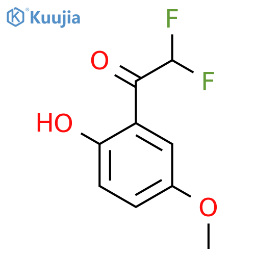 2,2-Difluoro-1-(2-hydroxy-5-methoxyphenyl)ethan-1-one structure