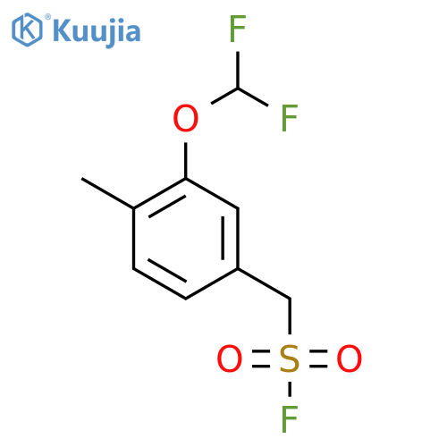 3-(difluoromethoxy)-4-methylphenylmethanesulfonyl fluoride structure