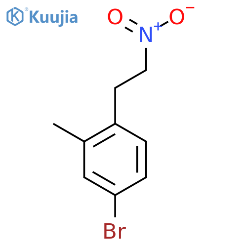 4-bromo-2-methyl-1-(2-nitroethyl)benzene structure