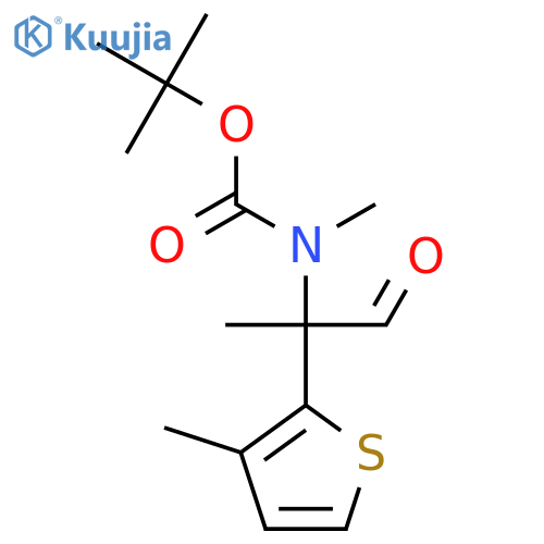 tert-butyl N-methyl-N-2-(3-methylthiophen-2-yl)-1-oxopropan-2-ylcarbamate structure