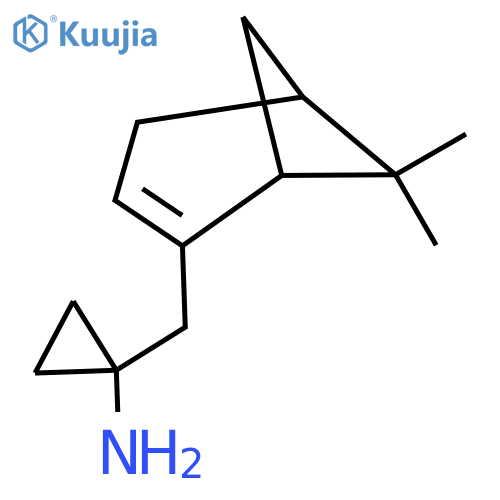 1-({6,6-dimethylbicyclo3.1.1hept-2-en-2-yl}methyl)cyclopropan-1-amine structure