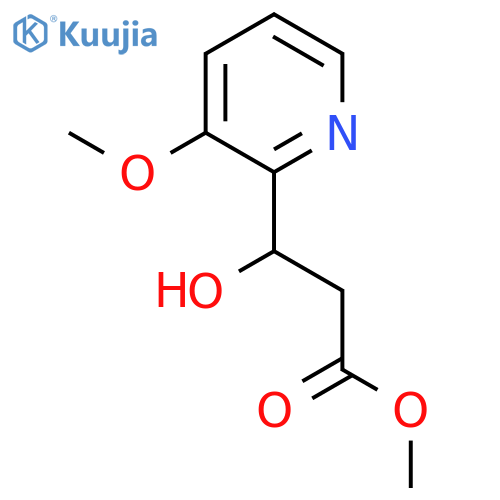 methyl 3-hydroxy-3-(3-methoxypyridin-2-yl)propanoate structure