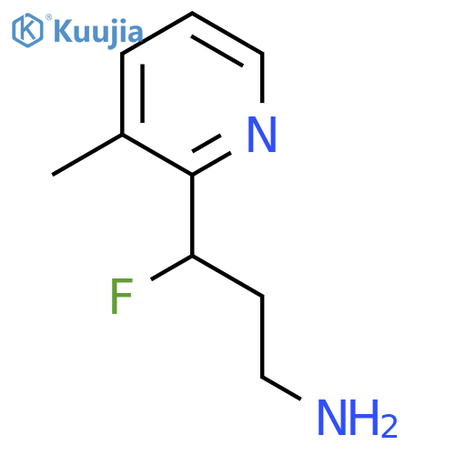 3-fluoro-3-(3-methylpyridin-2-yl)propan-1-amine structure