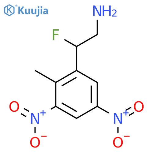2-fluoro-2-(2-methyl-3,5-dinitrophenyl)ethan-1-amine structure
