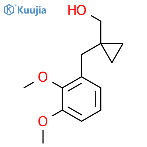 {1-(2,3-dimethoxyphenyl)methylcyclopropyl}methanol structure