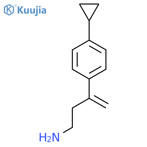 3-(4-cyclopropylphenyl)but-3-en-1-amine structure