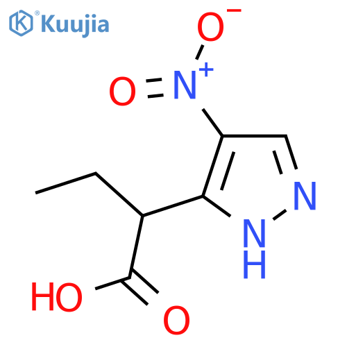 2-(4-nitro-1H-pyrazol-3-yl)butanoic acid structure
