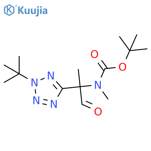 tert-butyl N-2-(2-tert-butyl-2H-1,2,3,4-tetrazol-5-yl)-1-oxopropan-2-yl-N-methylcarbamate structure