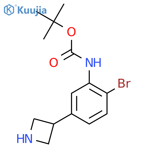 tert-butyl N-5-(azetidin-3-yl)-2-bromophenylcarbamate structure