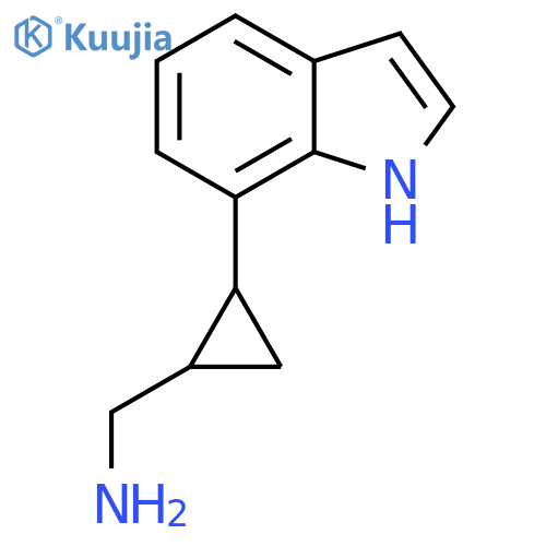 2-(1H-indol-7-yl)cyclopropylmethanamine structure