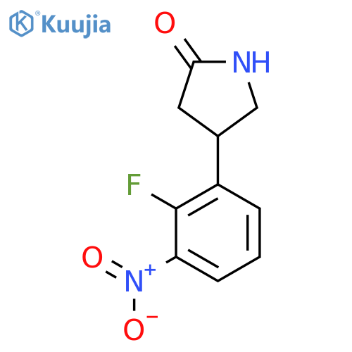 4-(2-fluoro-3-nitrophenyl)pyrrolidin-2-one structure