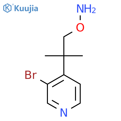 O-2-(3-bromopyridin-4-yl)-2-methylpropylhydroxylamine structure