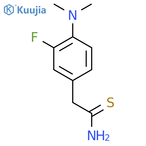 2-4-(dimethylamino)-3-fluorophenylethanethioamide structure