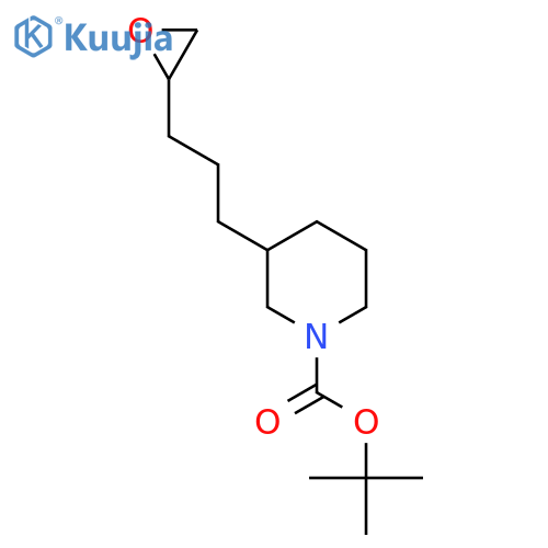 tert-butyl 3-3-(oxiran-2-yl)propylpiperidine-1-carboxylate structure