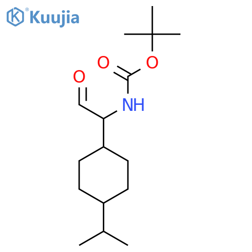 tert-butyl N-{2-oxo-1-4-(propan-2-yl)cyclohexylethyl}carbamate structure