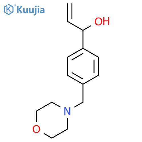 1-{4-(morpholin-4-yl)methylphenyl}prop-2-en-1-ol structure