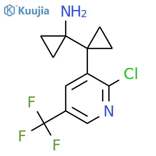 1-{1-2-chloro-5-(trifluoromethyl)pyridin-3-ylcyclopropyl}cyclopropan-1-amine structure