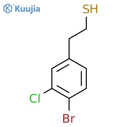 2-(4-bromo-3-chlorophenyl)ethane-1-thiol structure