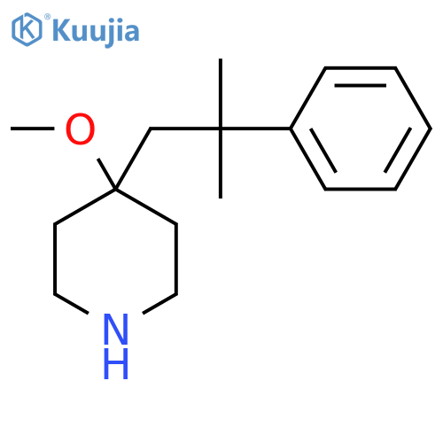 4-methoxy-4-(2-methyl-2-phenylpropyl)piperidine structure