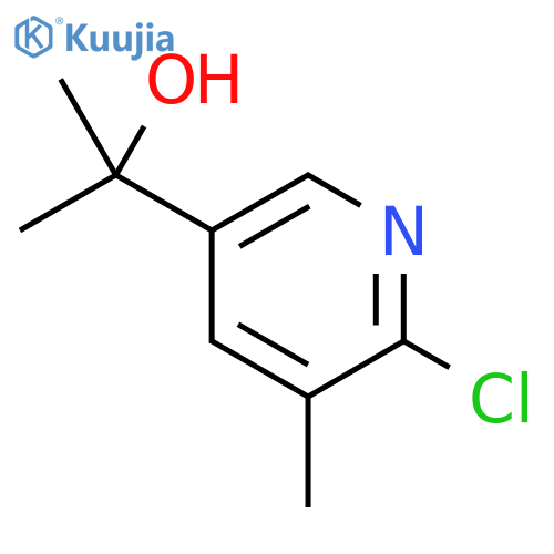2-(6-chloro-5-methylpyridin-3-yl)propan-2-ol structure