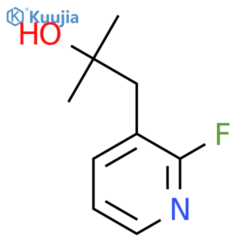 1-(2-fluoropyridin-3-yl)-2-methylpropan-2-ol structure