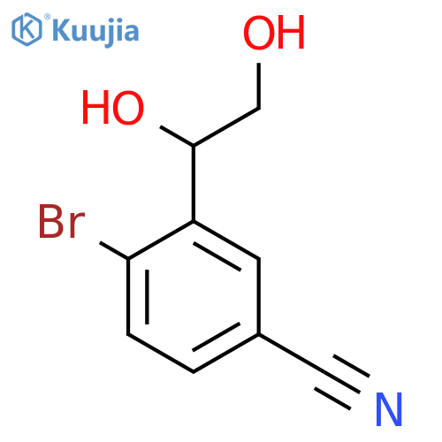 4-bromo-3-(1,2-dihydroxyethyl)benzonitrile structure