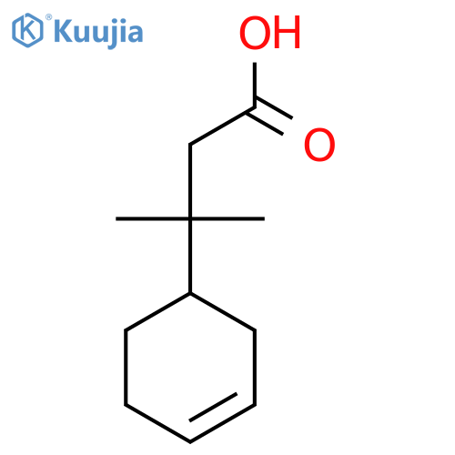3-(cyclohex-3-en-1-yl)-3-methylbutanoic acid structure