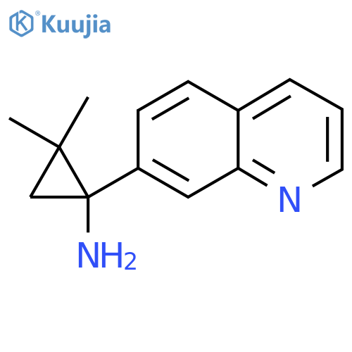 2,2-dimethyl-1-(quinolin-7-yl)cyclopropan-1-amine structure