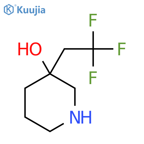 3-(2,2,2-trifluoroethyl)piperidin-3-ol structure