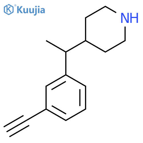 4-1-(3-ethynylphenyl)ethylpiperidine structure